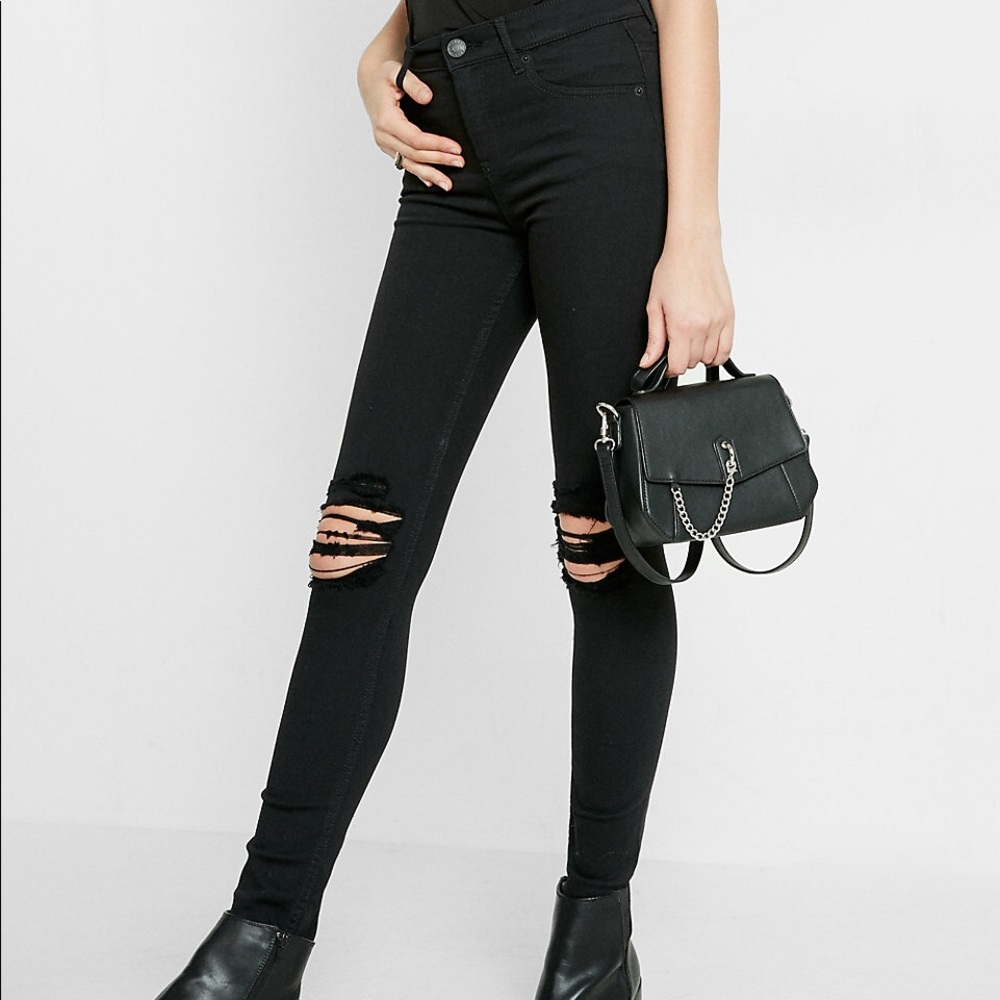 Express petite high waisted jeggings
